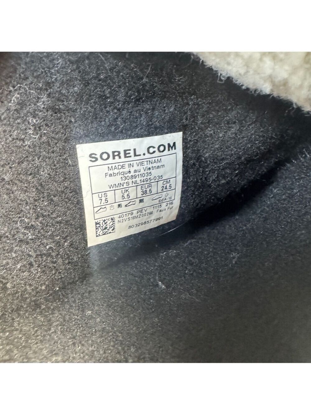 Sorel Women's Winter Carnival Snow Boots Gray Size 7. Waterproof - Picture 5 of 10